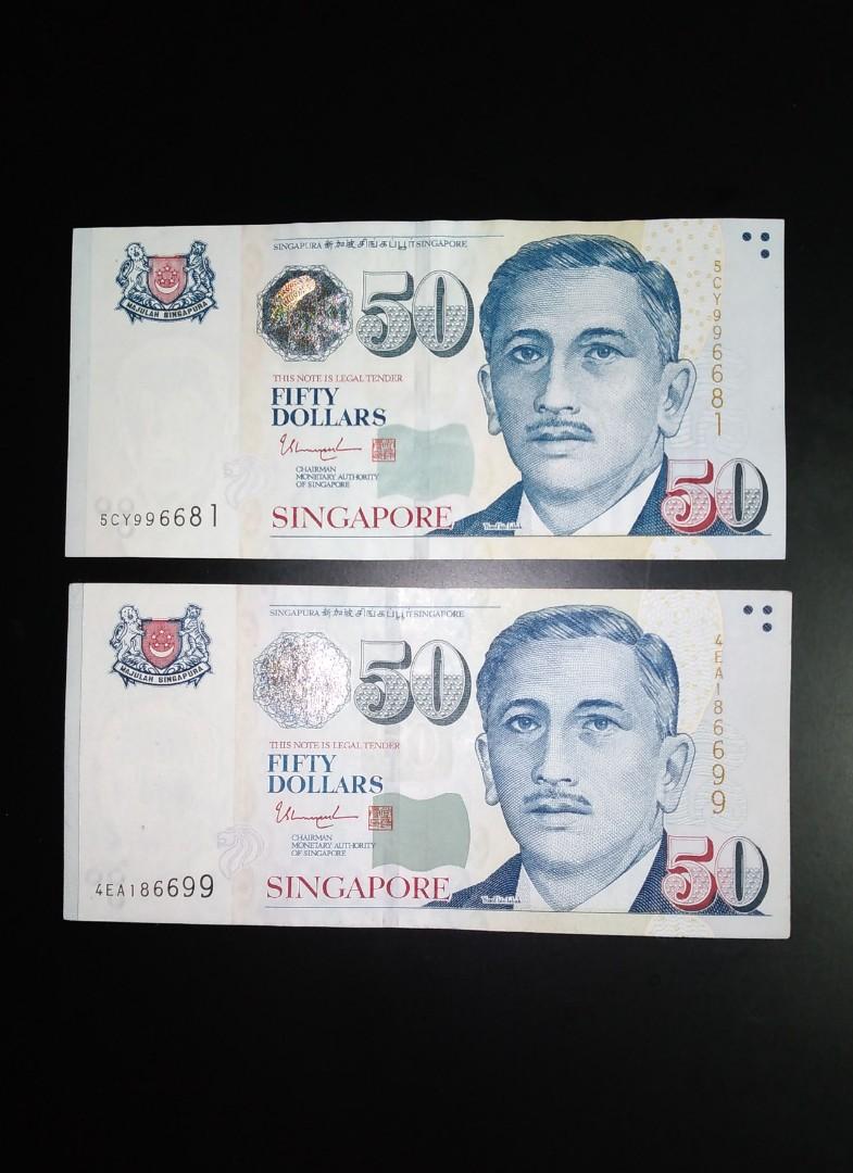 $50 banknotes with nice numbers, Hobbies & Toys, Memorabilia ...