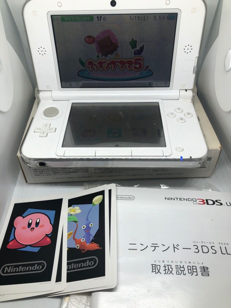 任天堂Nintendo 3DS LL 白色連硬殼, 電子遊戲, 電子遊戲機, Nintendo