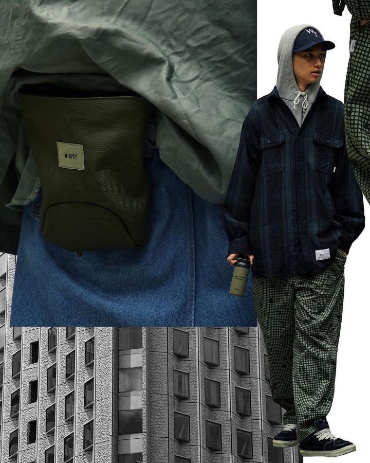 全新Wtaps 21aw uproot pouch bag, 男裝, 袋, 腰袋、手提袋、小袋