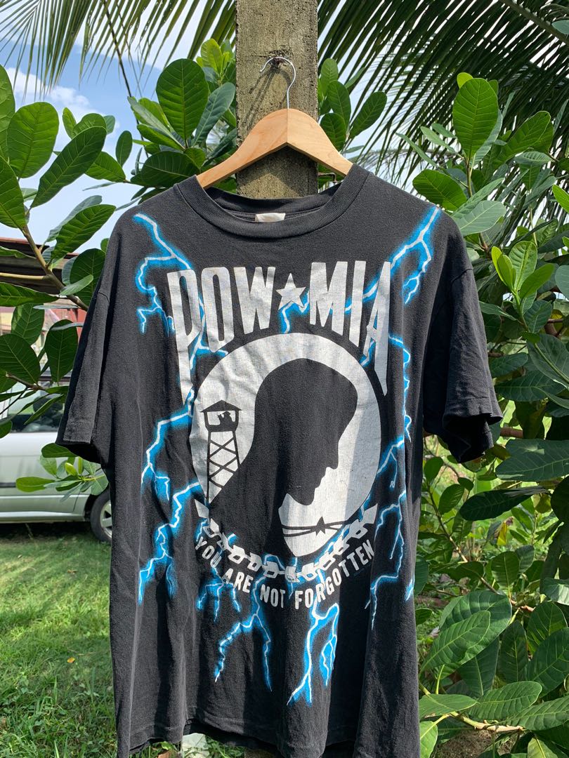 90s POW MIA american thunder ハーレー Tシャツ - メンズ