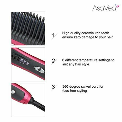 Asavea hair top straightener brush 3.0