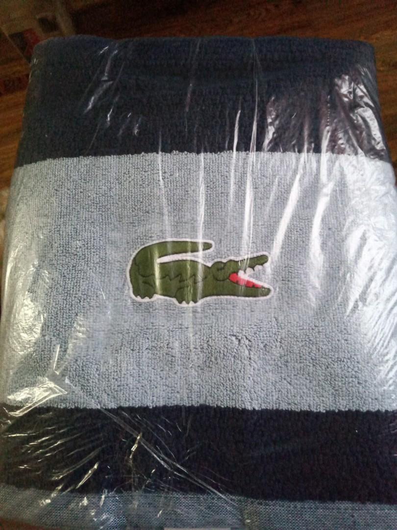 Authentic Lacoste Bath Towel (Category: Bath) located in Valenzuela. Submitted by sapshop (Listing ID 1133508536, Image 1). Description: Authentic Lacoste Bath Towel from US Color - Blue.