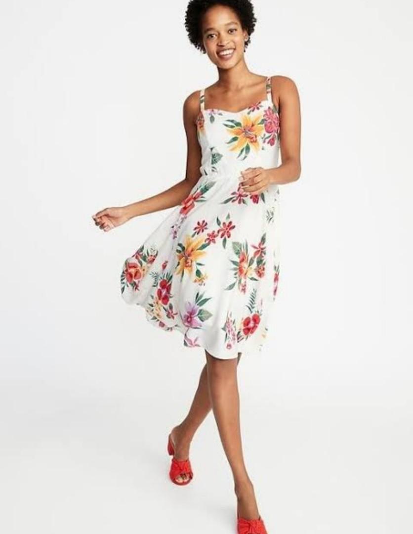 Authentic Old navy fit flare cami dress Women s Fashion Dresses Sets Dresses on Carousell