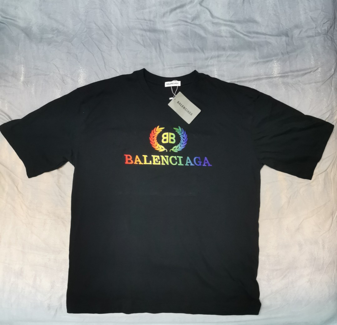 Balenciaga sales rainbow tee