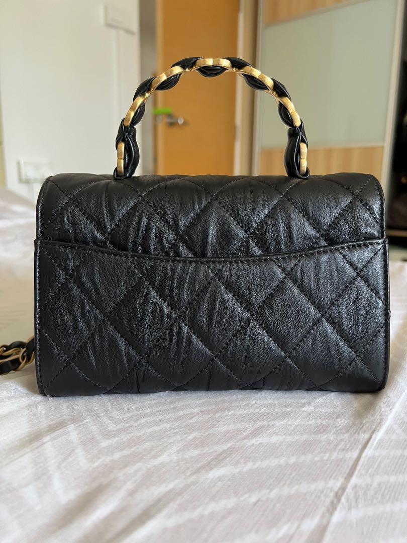 BNIB Chanel 21S mini CC wrapped handle bag, Women's Fashion, Bags ...