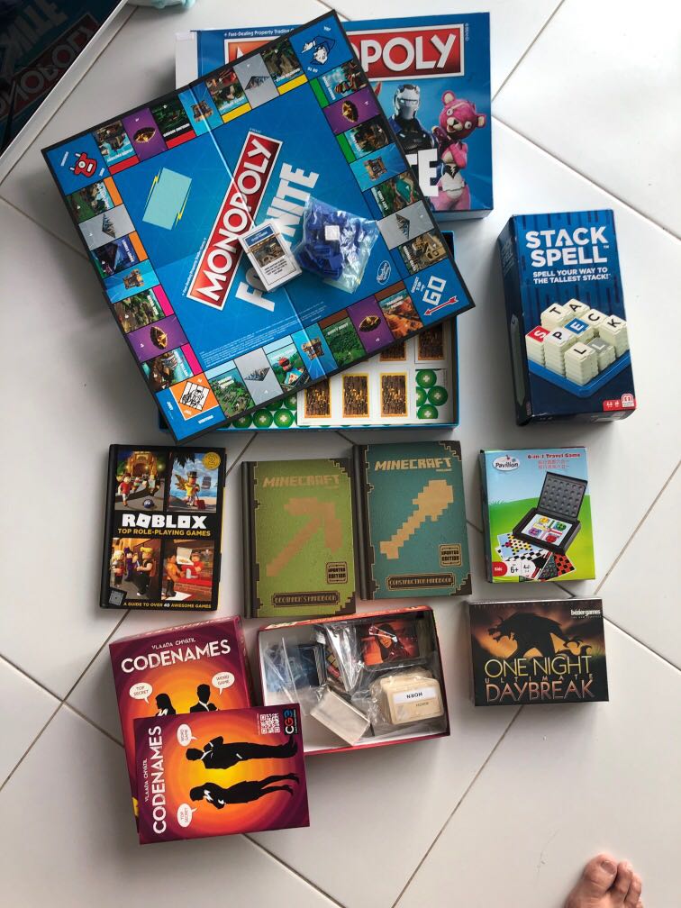 Board games /Roblox guide book / Minecraft guide book, Hobbies & Toys, Toys & Games on Carousell