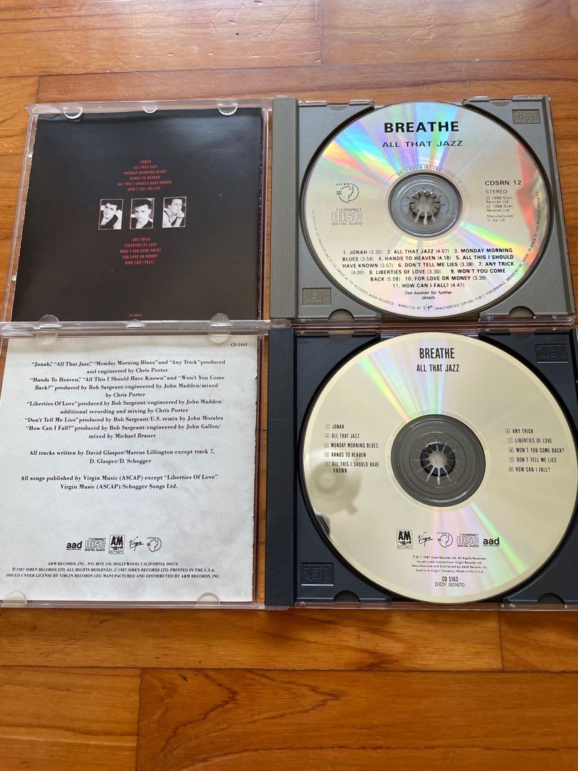 Breathe All That Jazz CD, Hobbies & Toys, Music & Media, CDs & DVDs on  Carousell