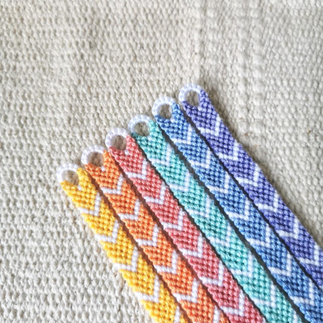 Rainbow chevron bracelet hotsell