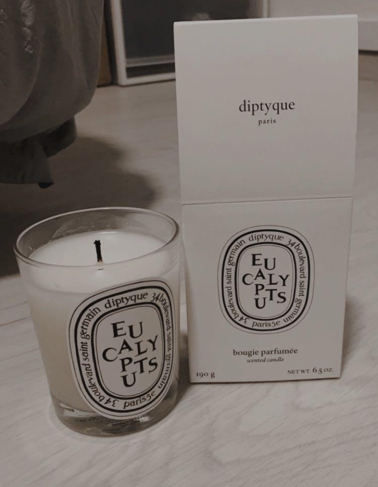 Diptyque Eucalyptus Scented Candle 190g, Furniture & Home Living, Home Fragrance on Carousell