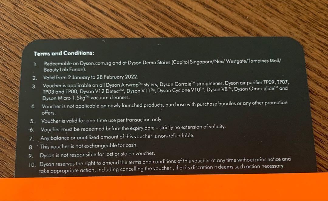 Dyson voucher, Tickets & Vouchers, Vouchers on Carousell
