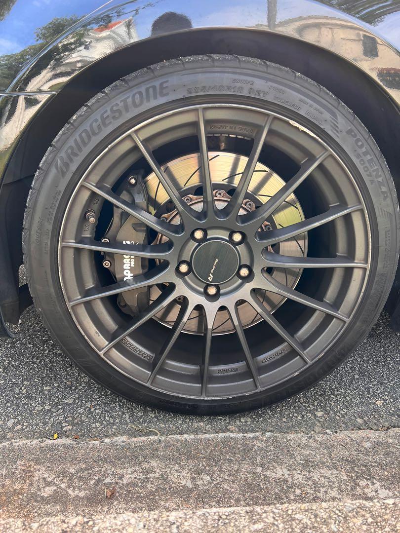 Enkei RS05-RR 18x9.5 45mm ET 5x112 66.5 Bore Matte Gunmetal Wheel Spcl Order / No Cancel main image 1