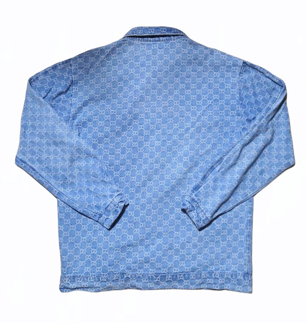 Gucci Monogram Denim Jacket Men s Fashion Coats Jackets and