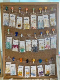 Handmade resin earrings