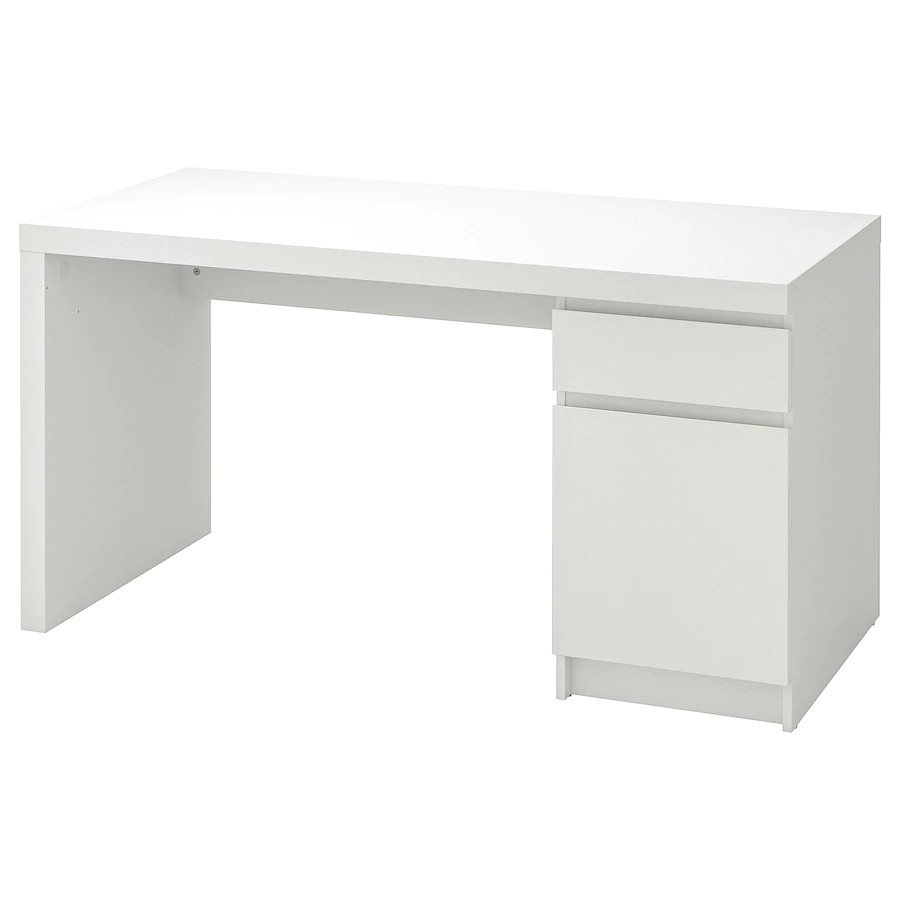 white gloss small desk