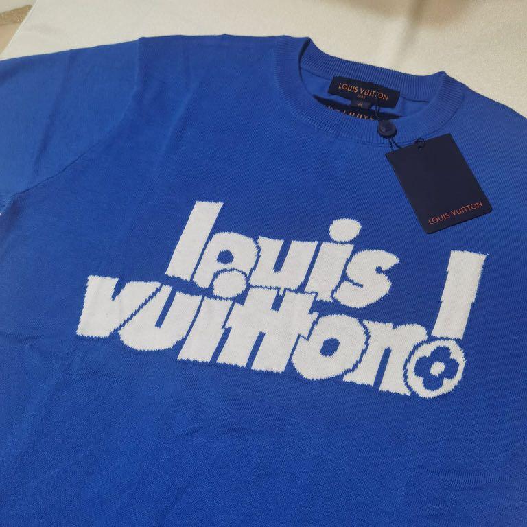T-shirt Louis Vuitton Blue size M International in Cotton - 34987385