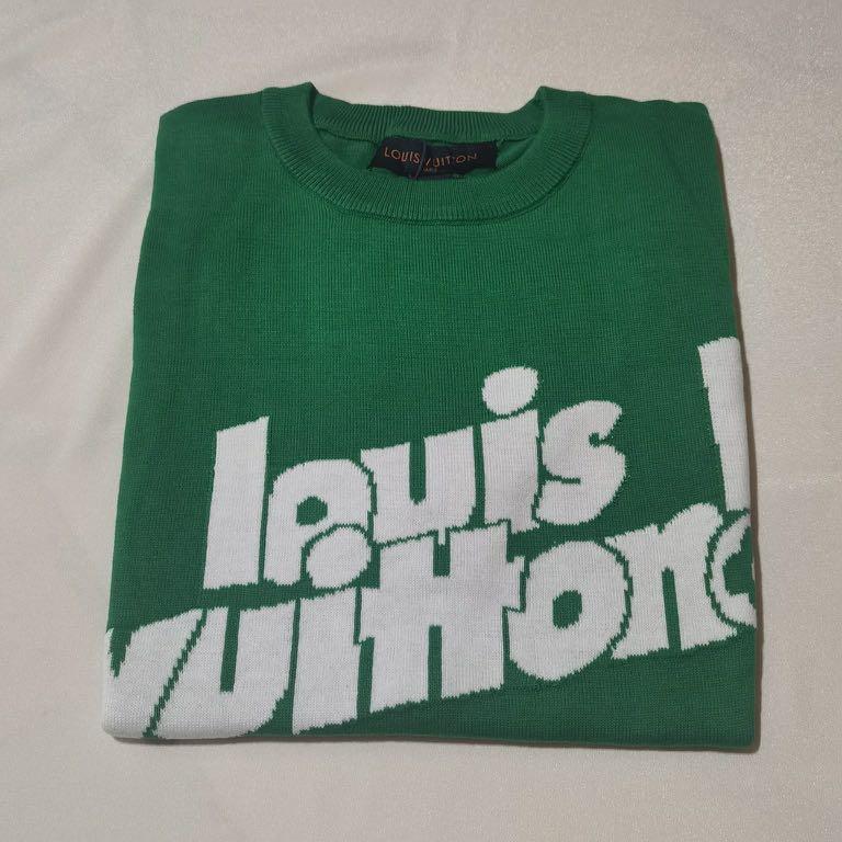 LOUIS VUITTON EMBOSSED LOGO GREEN T-SHIRT – e-Outlet