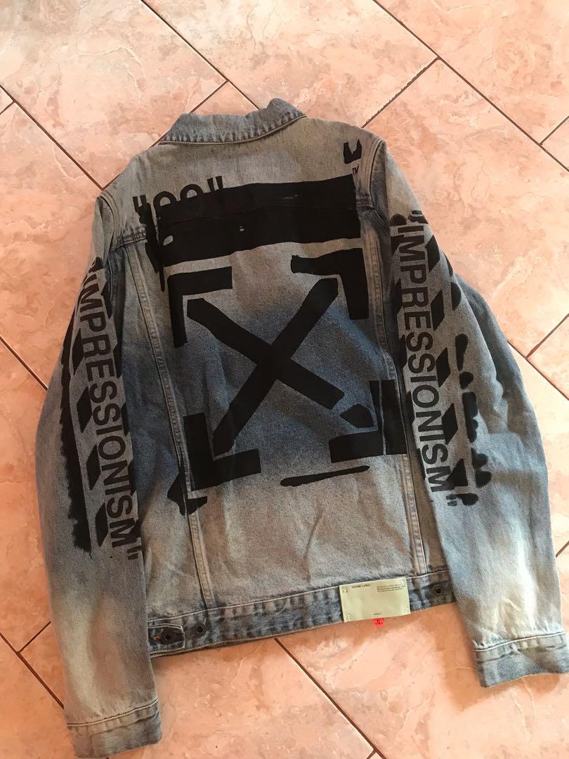 Jaket denim on sale off white