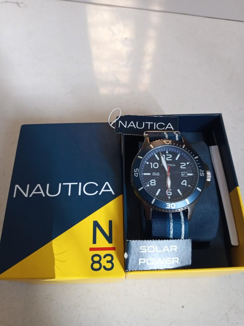 Jam Nautica solar powered nato strap like eco drive seiko, Fesyen Pria