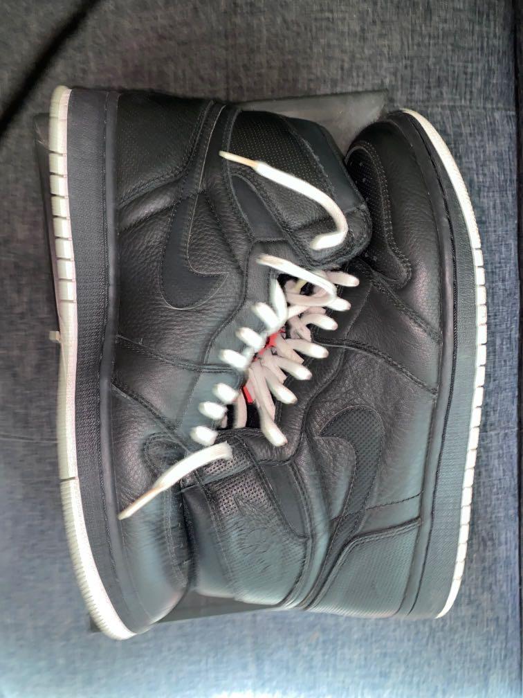 Jordan 1 High Perforated Black Women s Fashion Footwear Sneakers on Carousell