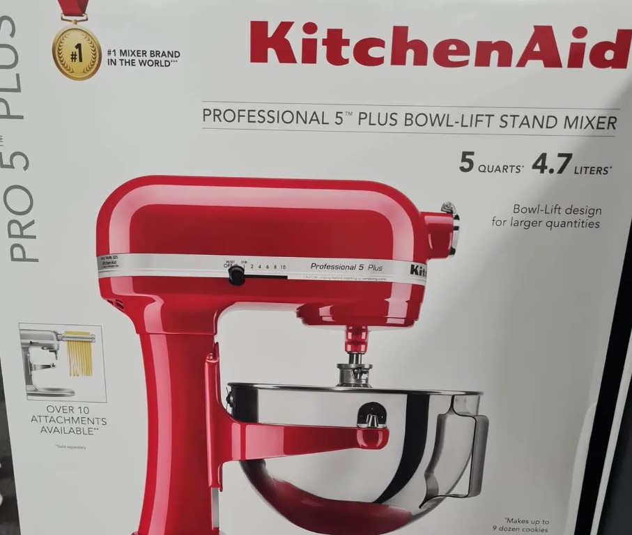 Kitchenaid Pro 5 plus Lift Stand Mixer Empire Red, 5 Quart ...