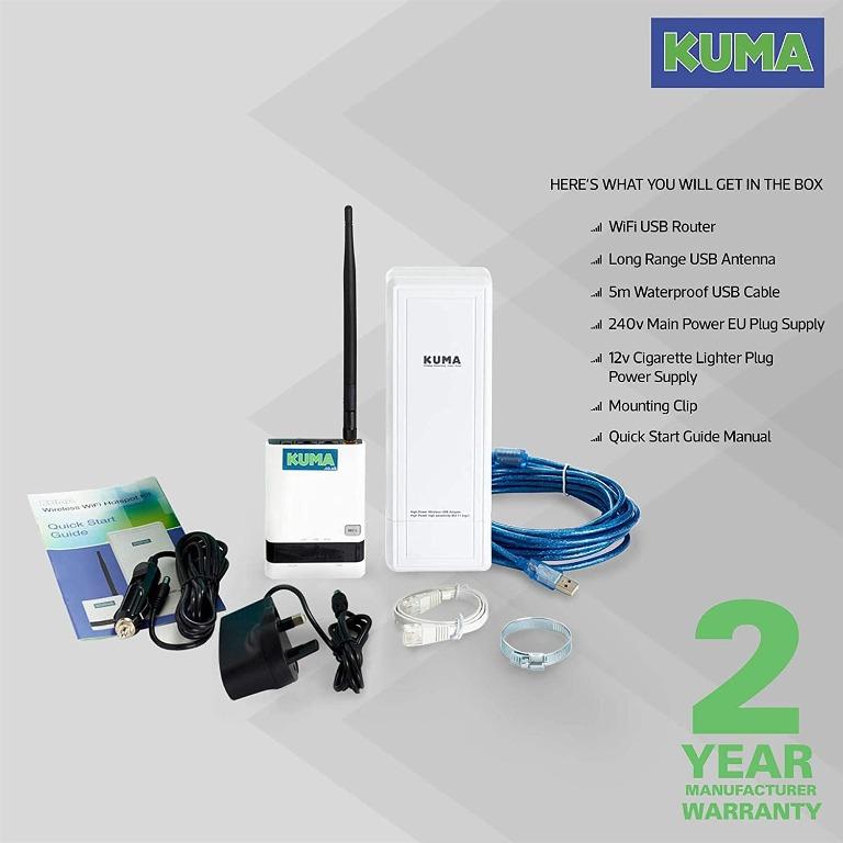 "KUMA Wifi Hotspot Booster Kit WiFi Signal Extender with Router