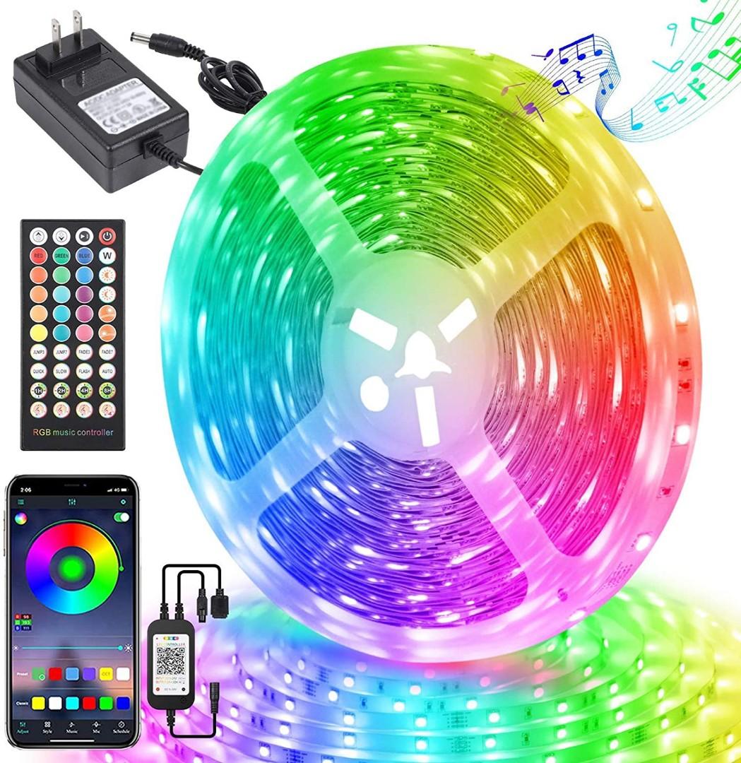 with Remote & Box for x Led Strip Lights,COOLAPA 20M65.6 FT RGB Strips Lighting 