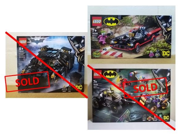 LEGO DC 76188 Batman Classic TV Series Batmobile / 76159 Batman Joker's ...
