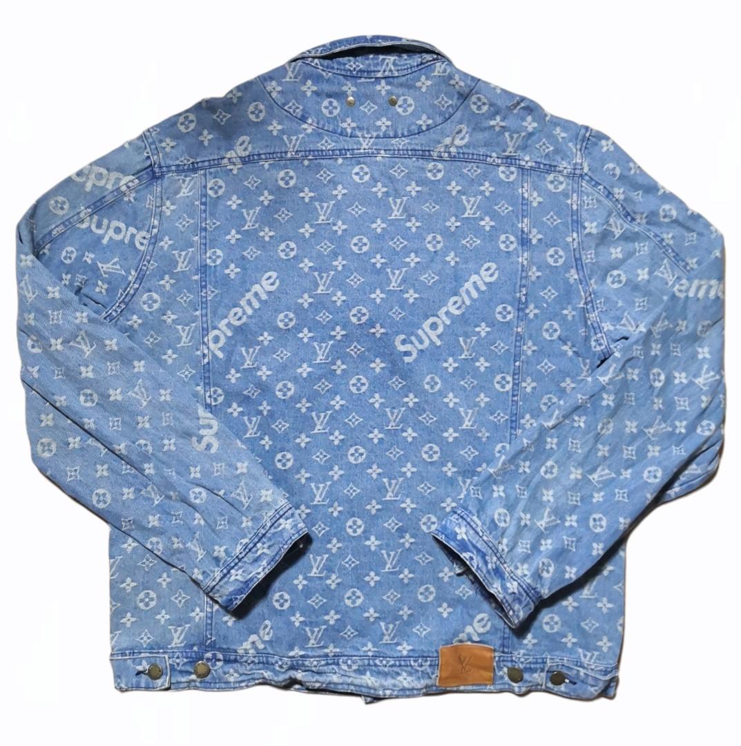 Louis Vuitton x Supreme Denim Jacket, Men's Fashion, Coats, Jackets and  Outerwear on Carousell