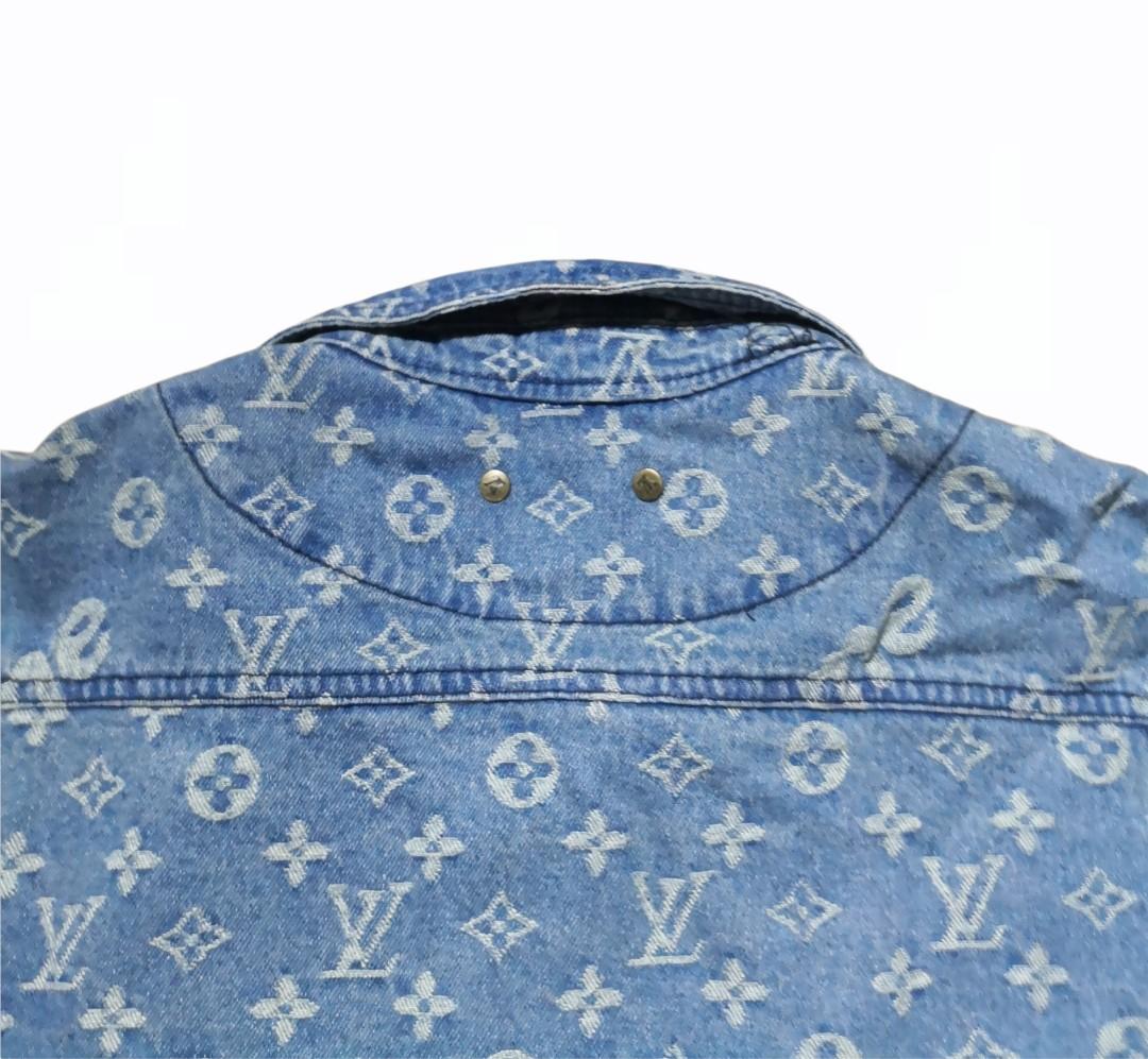 Louis Vuitton x Supreme Denim Jacket Monogram, Men's Fashion, Coats, Jackets  and Outerwear on Carousell
