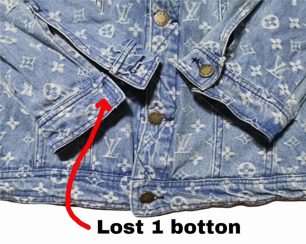 The jean jacket supreme x Louis Vuitton of Vald in the video the Steps of  The Emperor