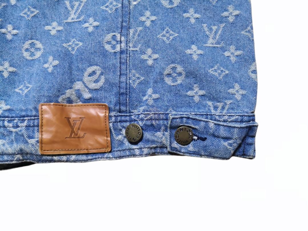 Louis Vuitton X Supreme Denim Jacket Mens Fashion Coats Jackets and  Outerwear on Carousell