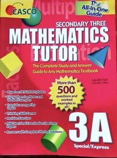 Mathematics tutor 3A