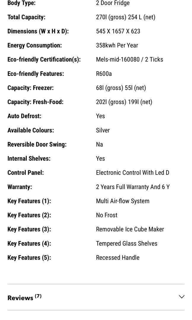 Midea fridge 10 year warranty, TV & Home Appliances, Kitchen Appliances