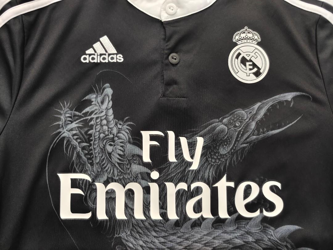 ADIDAS F49264 REAL MADRID Y-3 DRAGON UCL AWAY 3rd JERSEY 2015