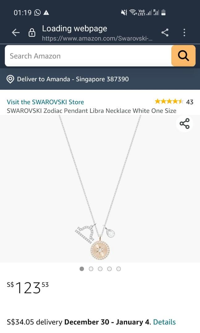 Swarovski zodiac necklace leo online