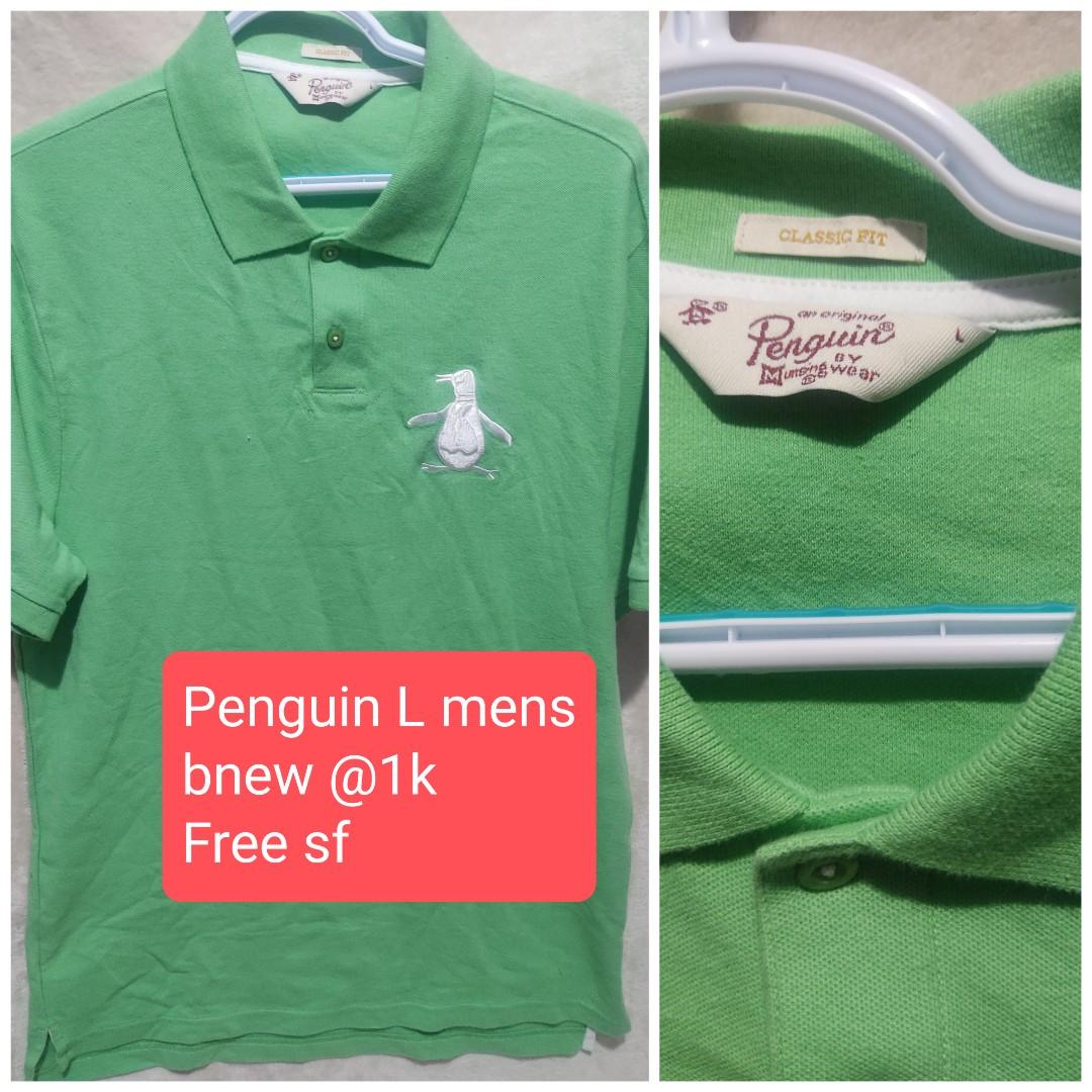 Penguin Green polo shirt, Men's Fashion 