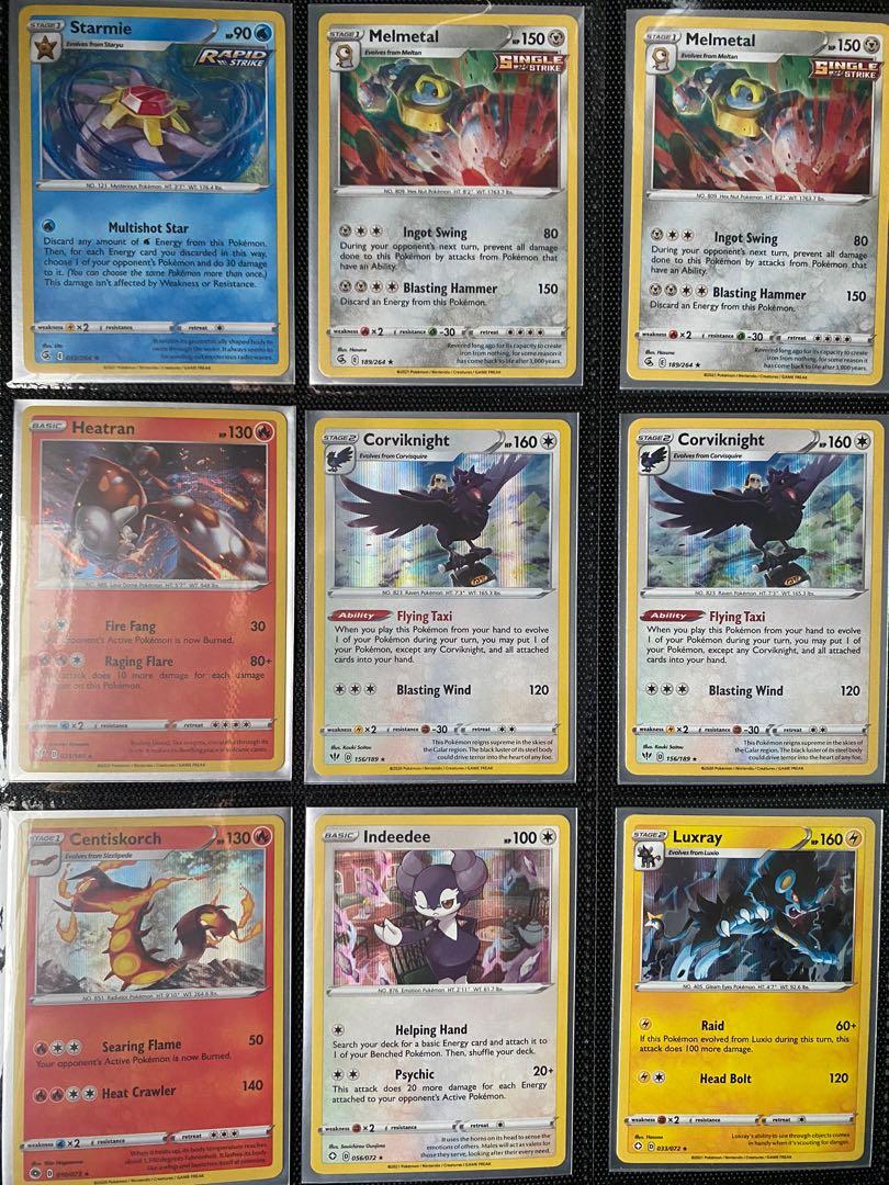 Pokemon English Holo Rares from Sword and Shield - Fusion Strike - Darkness  Ablaze - Champions Path - Shining Fates - Vivid Voltage - Battle Styles,  Hobbies & Toys, Toys & Games on Carousell