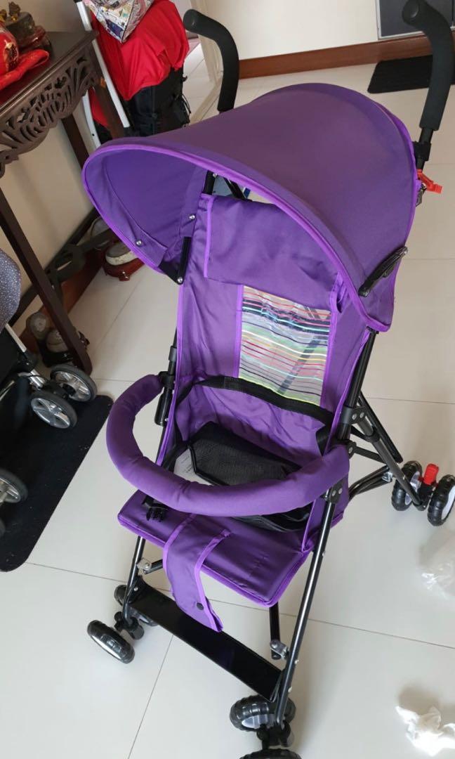 Purple umbrella clearance stroller