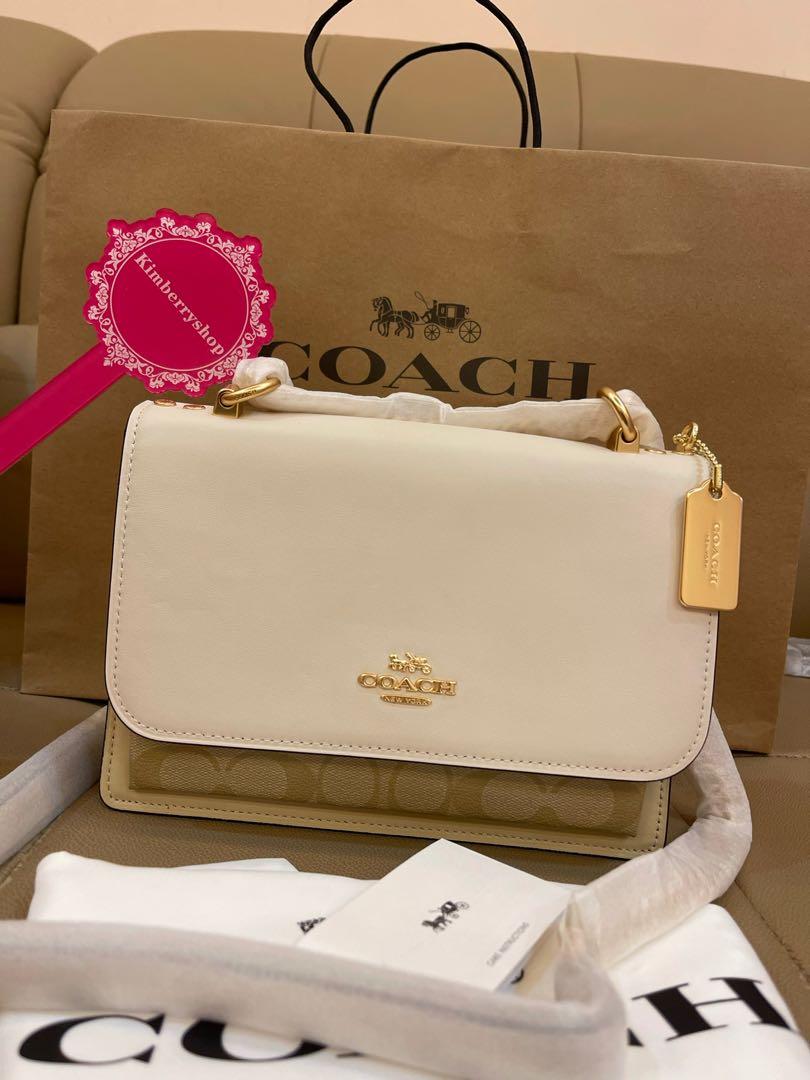 Ready stock authentic coach klare crossbody sling 90635 bag snake skin