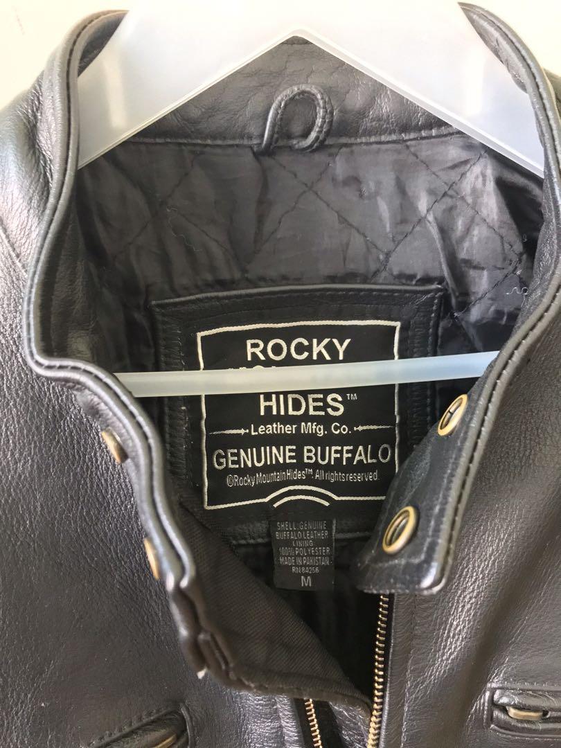 Rocky Mountain Hides genuine leather jacket cafe racer M Men s