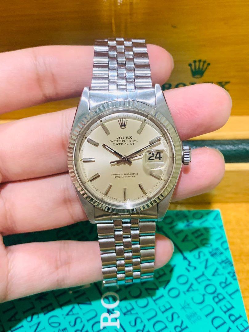 Rolex 1601 white 2025 gold