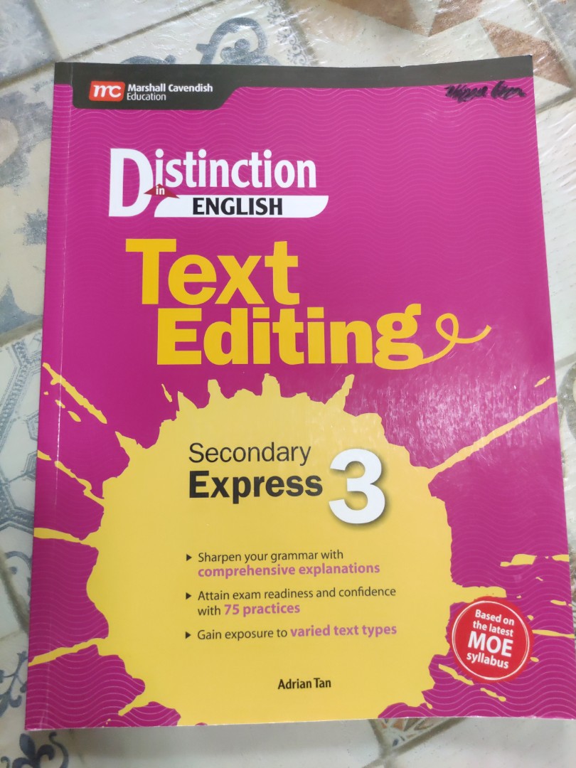 Secondary 3 Express English Text editing MOE syllabus, Hobbies & Toys, Books  & Magazines, Assessment Books on Carousell