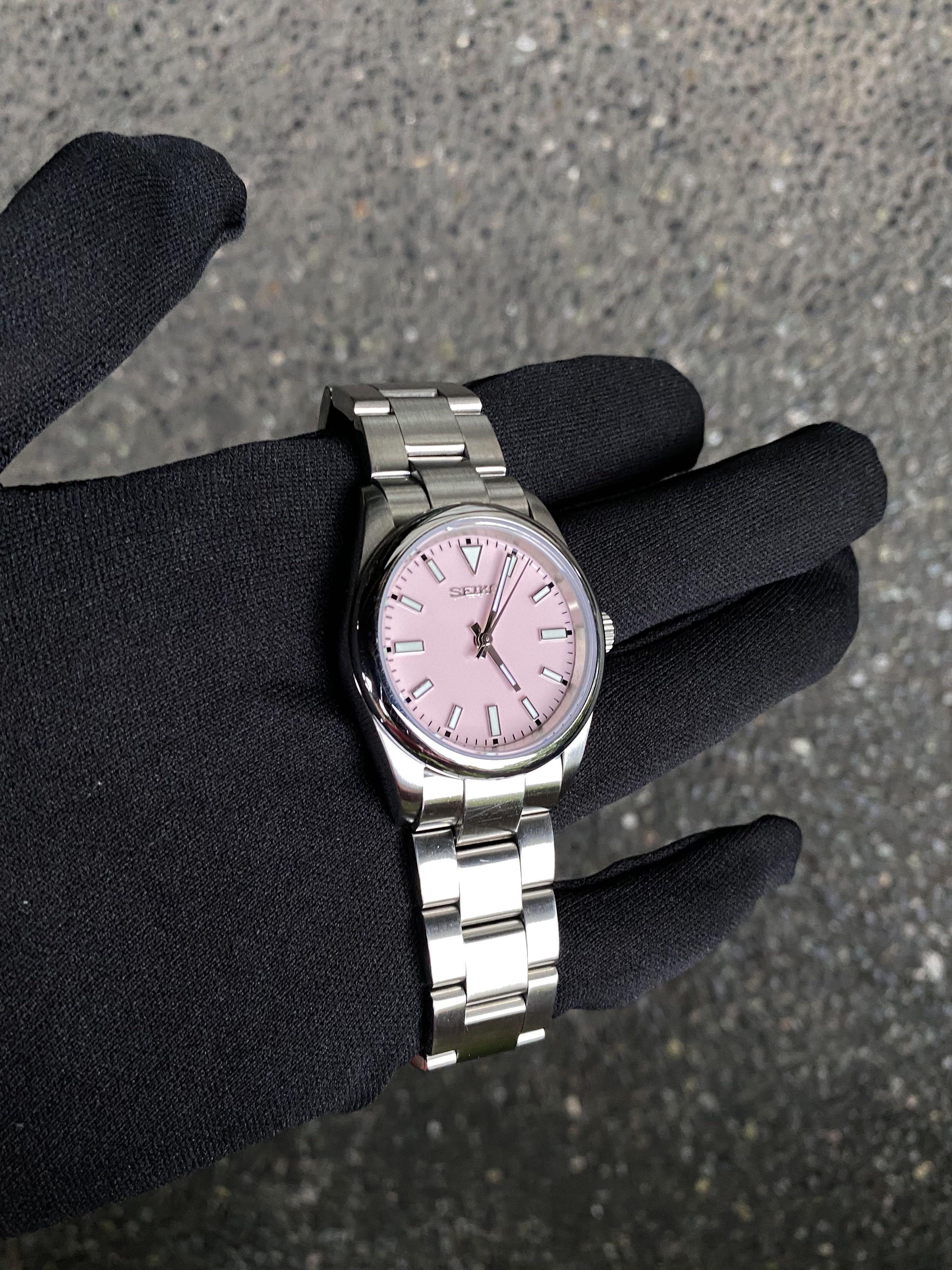 Seiko Mod Pastel Pink, Luxury, Watches on Carousell