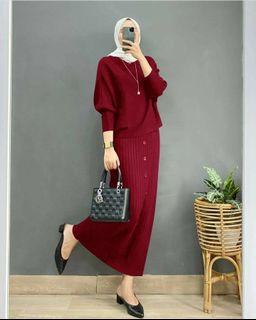 Silver Fox Store - Muslim Fashion - AS2112501 anya set knit