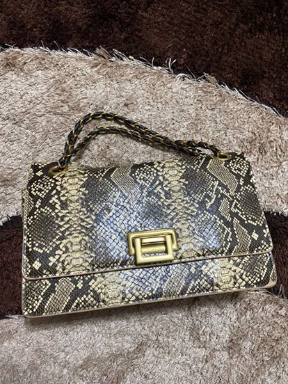 Charles and keith snakeskin bag sales