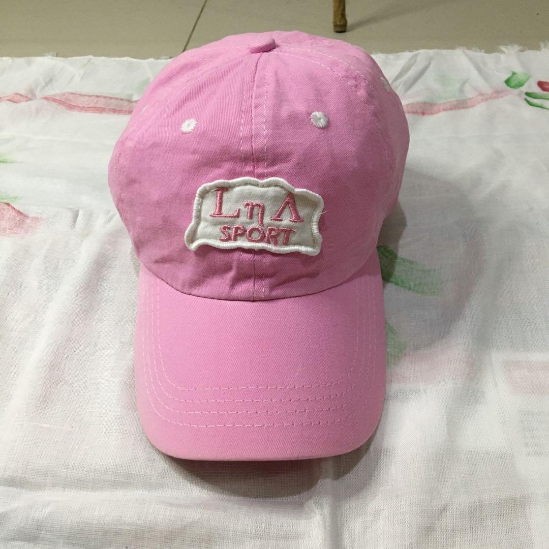 Soft pink baseball cap/ topi y2k pink 