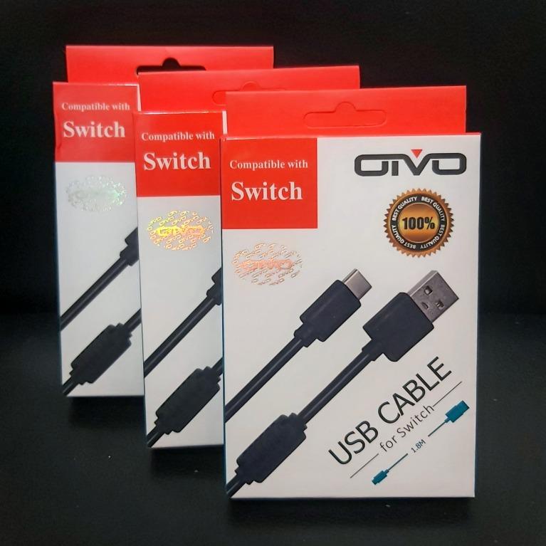 方便staycation 任天堂switch叉電線switch Oled叉電線1 8米長switch Lite叉電線switch Lite充電線nintendo Pro Controller充電線switch Usb 充電線switch 手掣充電