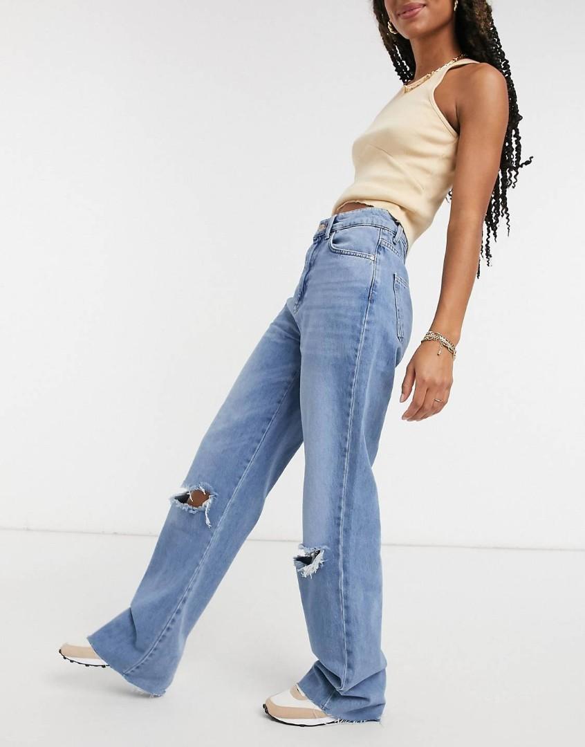 Stradivarius long straight fit not zara 