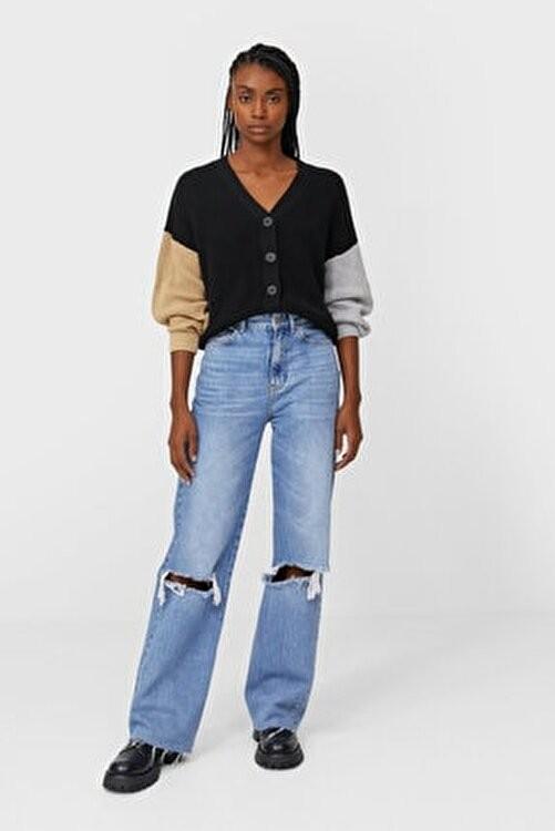 Stradivarius long straight fit not zara 