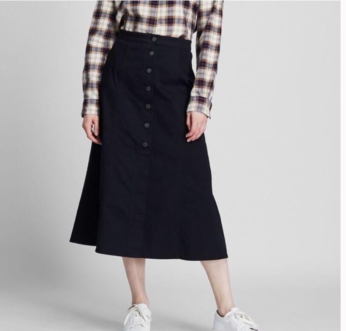 Uniqlo button hot sale down skirt